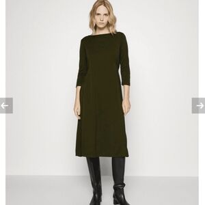 Max Mara Leisure Vertigo
Dress Olive Green Midi Like New Sz 12